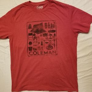 Coleman graphic t-shirt large red